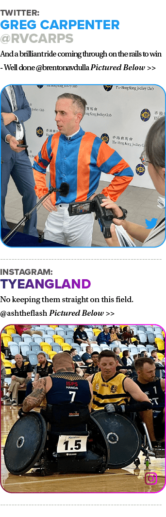 Twitter: Greg Carpenter @RVCarps And a brilliant ride coming through on the rails to win Well done @brentonavdulla Pi...