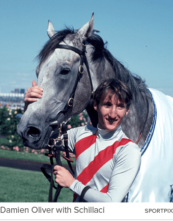 Damien Oliver with Schillaci SPORtPI