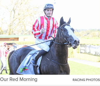 Our Red Morning racing photo