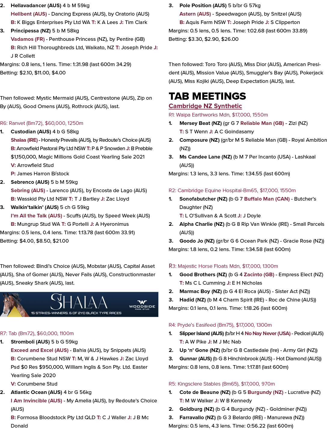 2. Hellavadancer (AUS) 4 b M 59kg Hellbent (AUS) Dancing Express (AUS), by Oratorio (AUS) B: K Biggs Enterprises Pty ...
