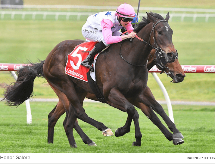 Honor Galore racing photo