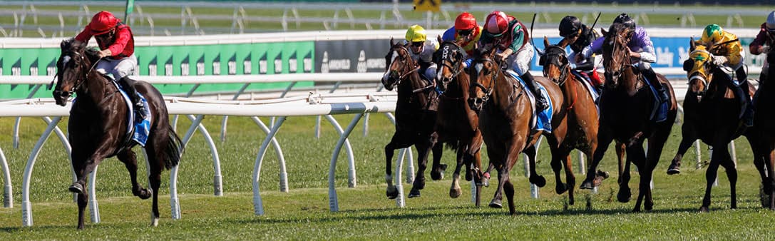Tropical Squall (Adan Hyeronimus) trained by Gai Waterhouse & Adrian Bott wins thne Flight Stakes (Group 1) at Randwick on September 30, 2023 - photo by Martin King/Sportpix copyright