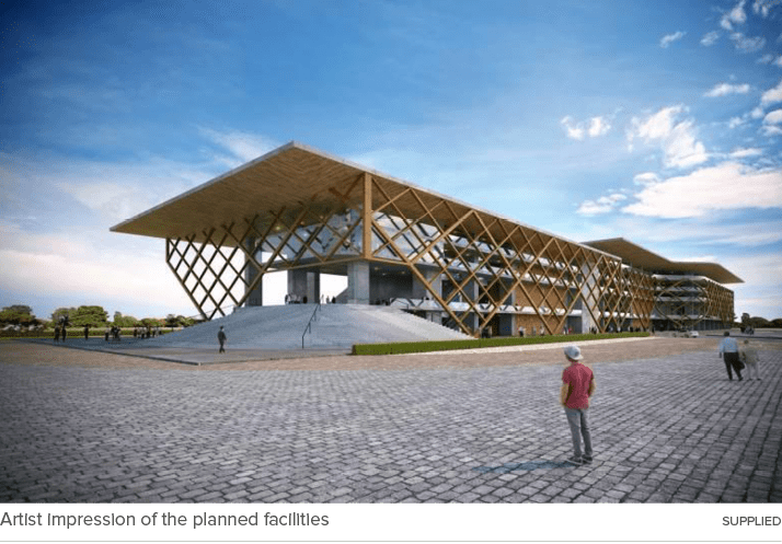 Artist impression of the planned facilities SUPPLIE