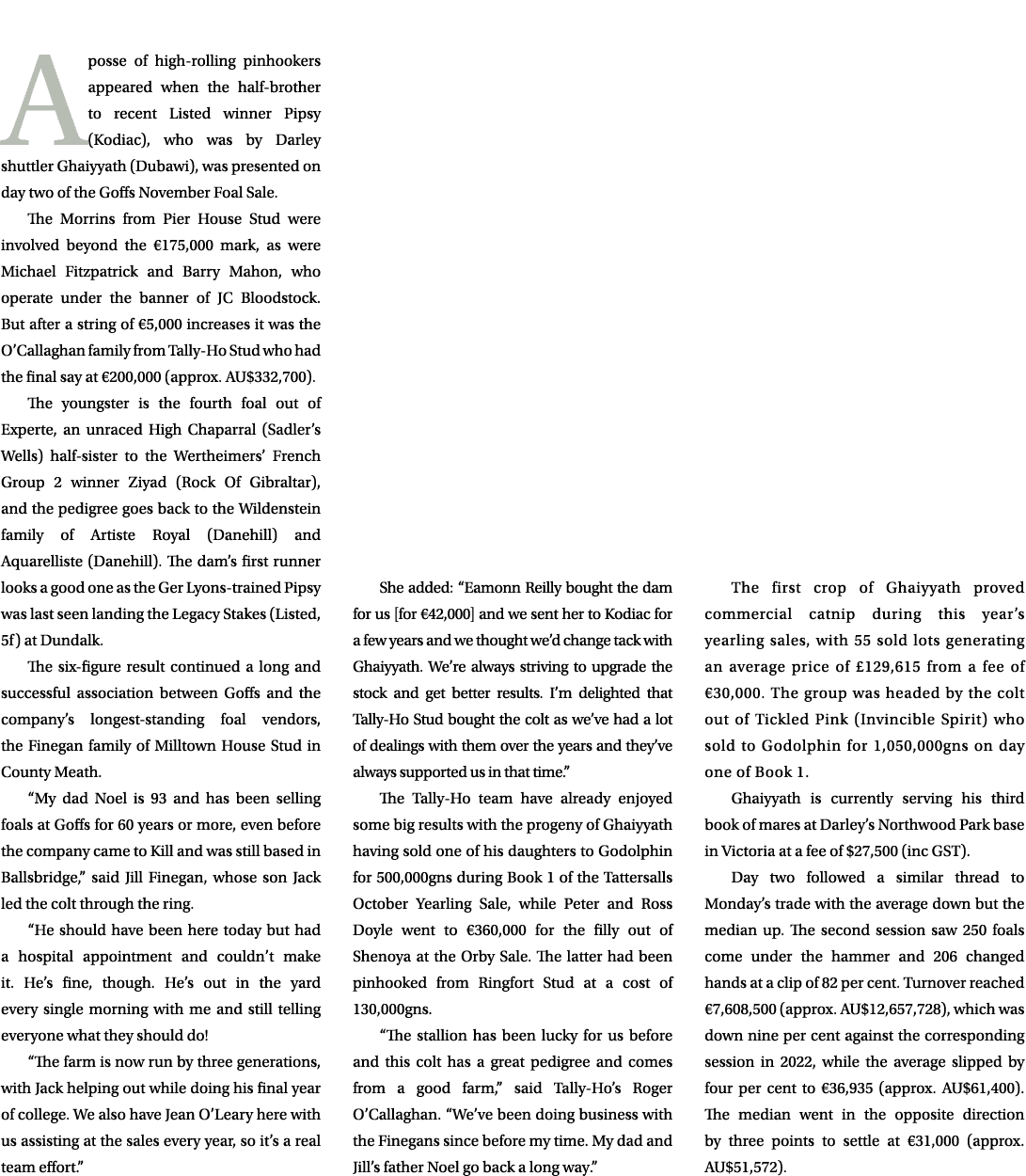 A posse of high rolling pinhookers appeared when the half brother to recent Listed winner Pipsy (Kodiac), who was by ...