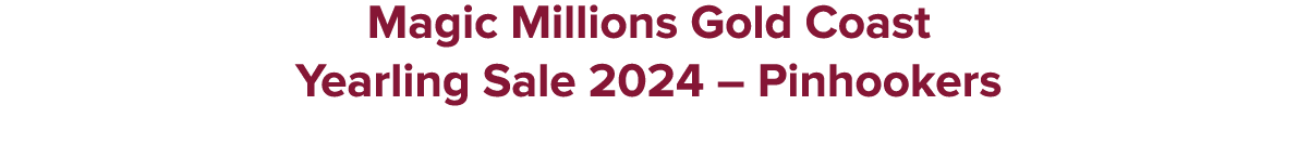 Magic Millions Gold Coast Yearling Sale 2024 – Pinhookers