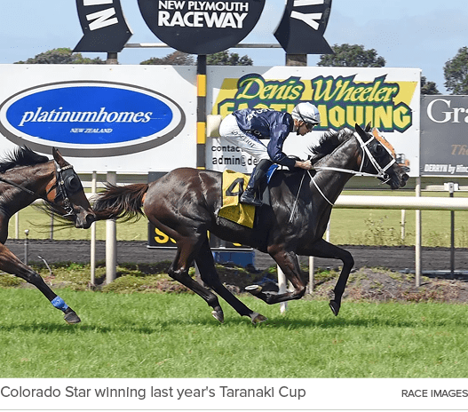 Colorado Star winning last year's Taranaki Cup RACE IMAGE