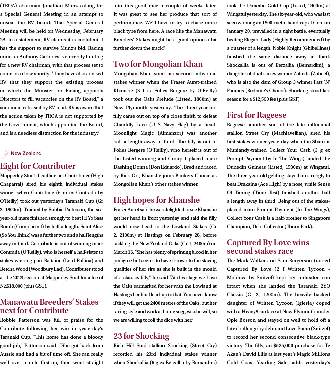 (TROA) chairman Jonathan Munz calling for a Special General Meeting in an attempt to unseat the RV board. That Specia...