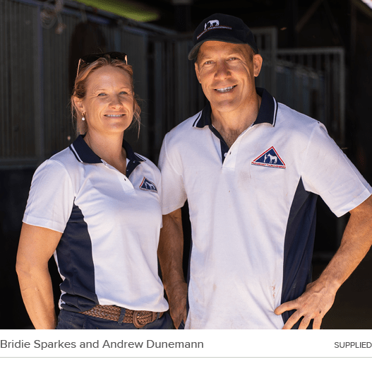 Bridie Sparkes and Andrew Dunemann supplie