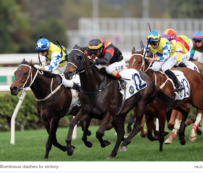 Illuminous dashes to victory HKJ