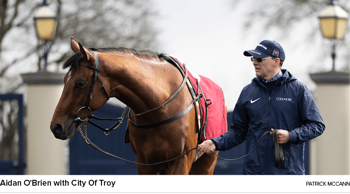 Aidan O'Brien with City Of Troy Patrick McCan