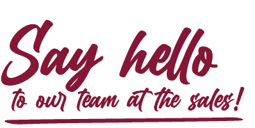 Say hello, to our team at the sales