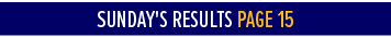 sunday's Results Page 1