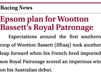  ￼ Epsom plan for Wootton Bassett’s Royal Patronage Expectations around the first southern crop of Wootton Bassett (I...