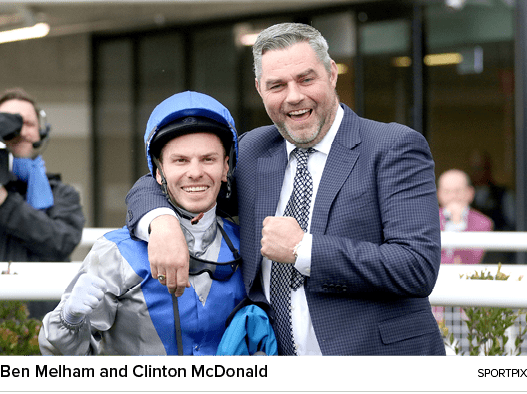 Ben Melham and Clinton McDonald sportpi