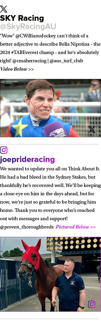 ￼ SKY Racing @SkyRacingAU \“Wow\" @CWilliamsJockey can't think of a better adjective to describe Bella Nipotina the 2...