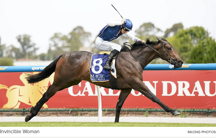 Invincible Woman Racing Photo