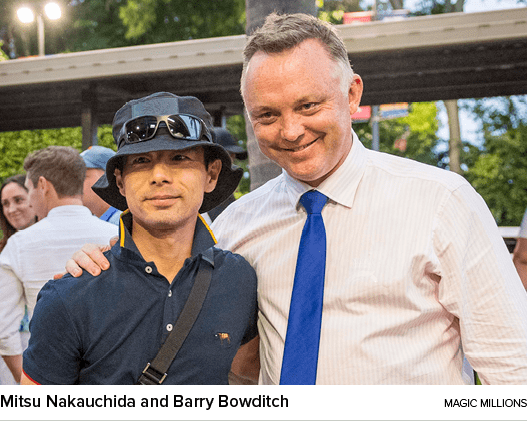 Mitsu Nakauchida and Barry Bowditch magic million