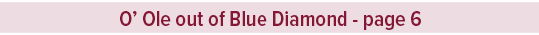 O’ Ole out of Blue Diamond page 