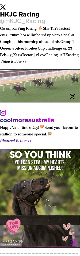 ￼ HKJC Racing @HKJC_Racing Go on, Ka Ying Rising! 🔥 Sha Tin's fastest ever 1200m horse limbered up with a trial at C...