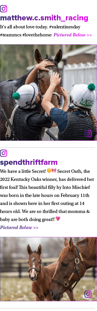 ￼ matthew.c.smith_racing It's all about love today. #valentinesday #teammcs #lovethehorse Pictured Below   ￼ ￼ spend...