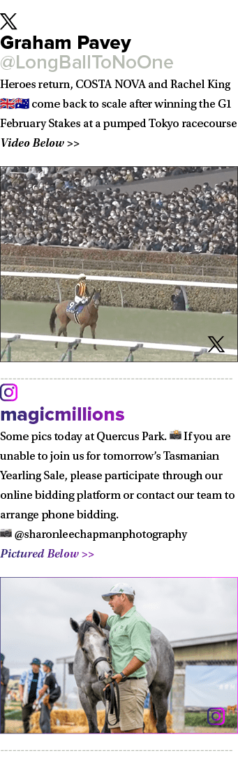 ￼ Graham Pavey @LongBallToNoOne Heroes return, COSTA NOVA and Rachel King 🇬🇧🇦🇺 come back to scale after winning t...