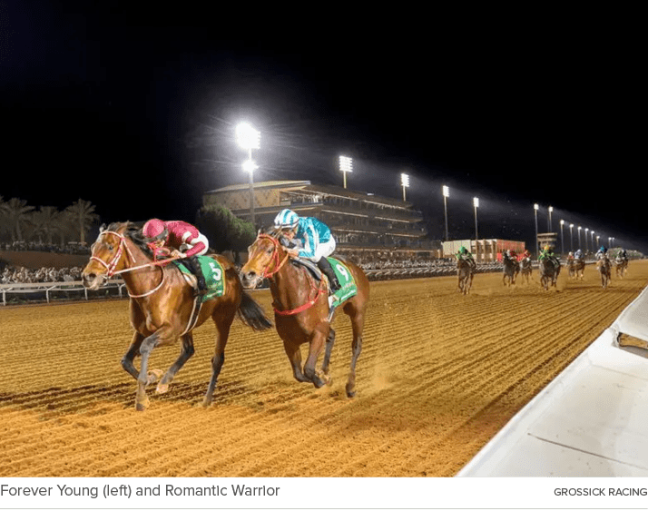 Forever Young (left) and Romantic Warrior Grossick Racin