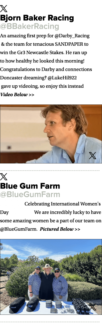 ￼ Bjorn Baker Racing @BBakerRacing An amazing first prep for @Darby_Racing & the team for tenacious SANDPAPER to win ...