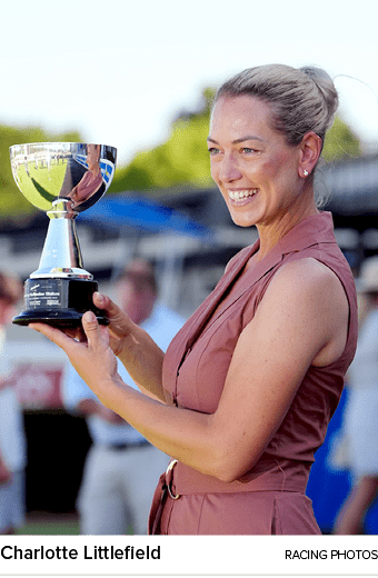 Charlotte Littlefield racing photo