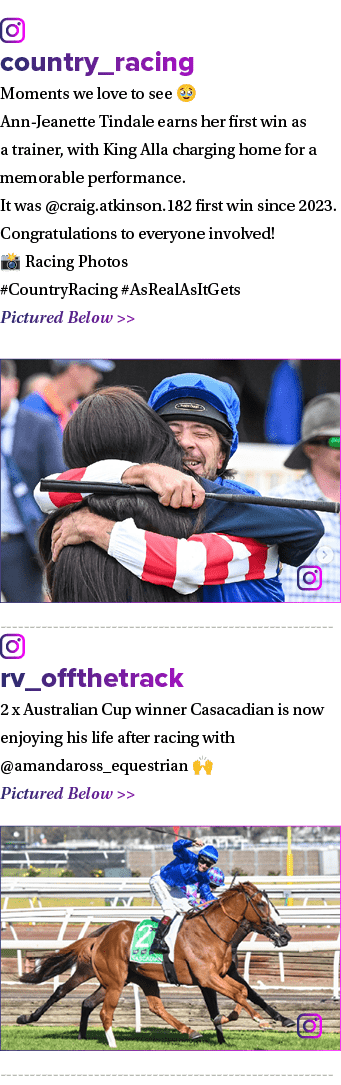 ￼ country_racing Moments we love to see 🥹 Ann Jeanette Tindale earns her first win as a trainer, with King Alla char...