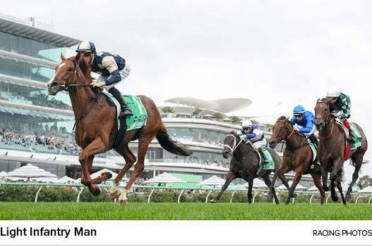 Light Infantry Man Racing Photo