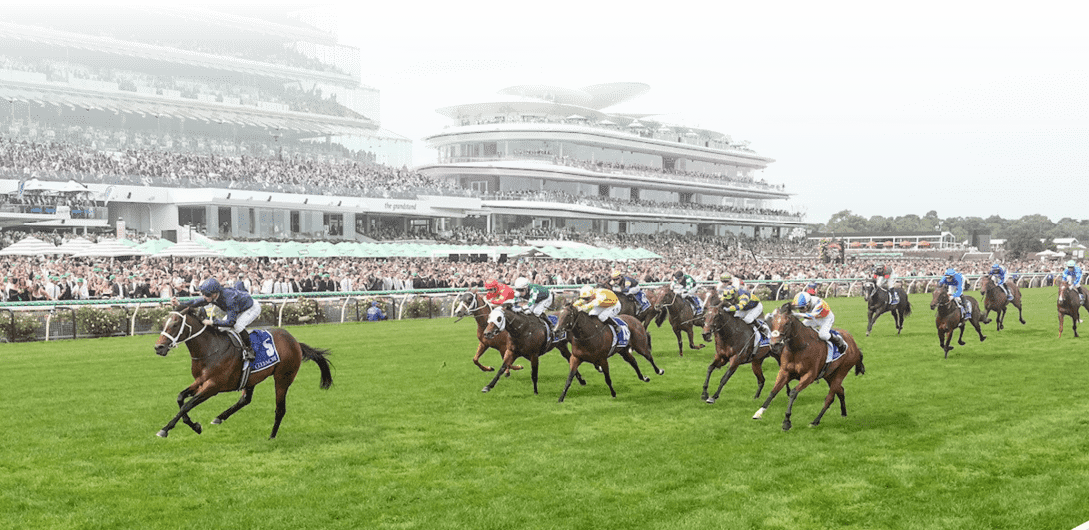 Switzerland ridden by James McDonald wins the Coolmore Stud Stakes at Flemington Racecourse on November 02, 2024 in Flemington, Australia. (Photo by George Sal/Racing Photos)