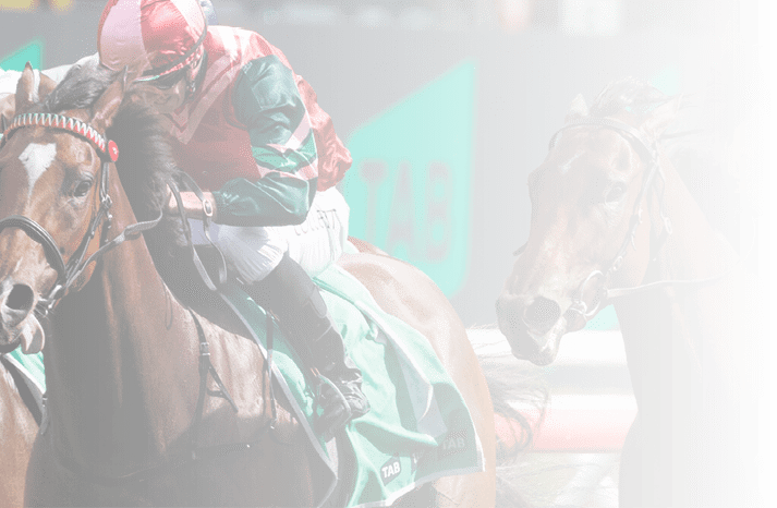 Kimochi (jason Collett, inside, pink & red cap, green sleeves) trained by Gary Portelli wins the Light Fingers Stake (Group 2) at Randwick on February 17, 2024 - photo by Martin King/Sportpix copyright