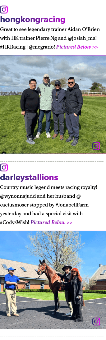 ￼ hongkongracing Great to see legendary trainer Aidan O’Brien with HK trainer Pierre Ng and @josiah_ma! #HKRacing | @...