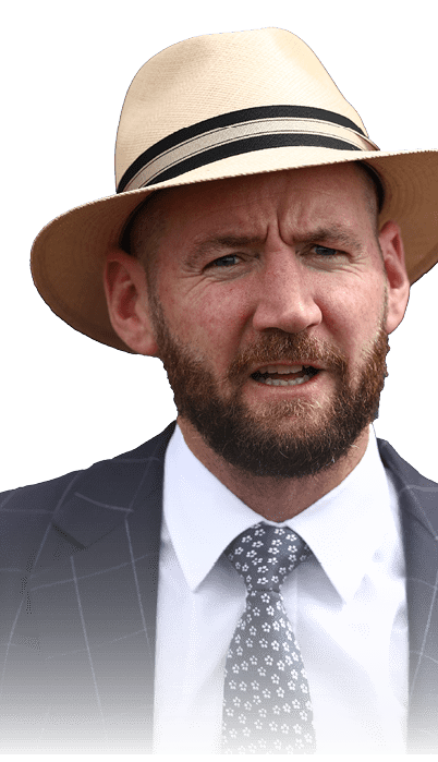 SYDNEY, AUSTRALIA - APRIL 01: Ciaron Maher looks on during Sydney Racing at Rosehill Gardens on April 01, 2025 in Sydney, Australia. (Photo by Jason McCawley/Getty Images)