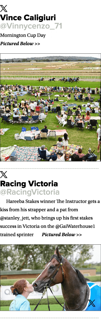 ￼ Vince Caligiuri @Vinnycenzo_71 Mornington Cup Day 🐣🐎 Pictured Below   ￼ ￼ Racing Victoria @RacingVictoria 😘 Har...