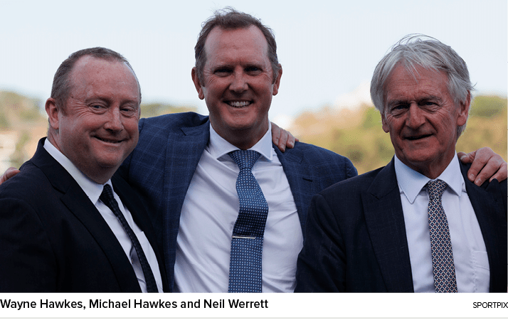 Wayne Hawkes, Michael Hawkes and Neil Werrett sportpi