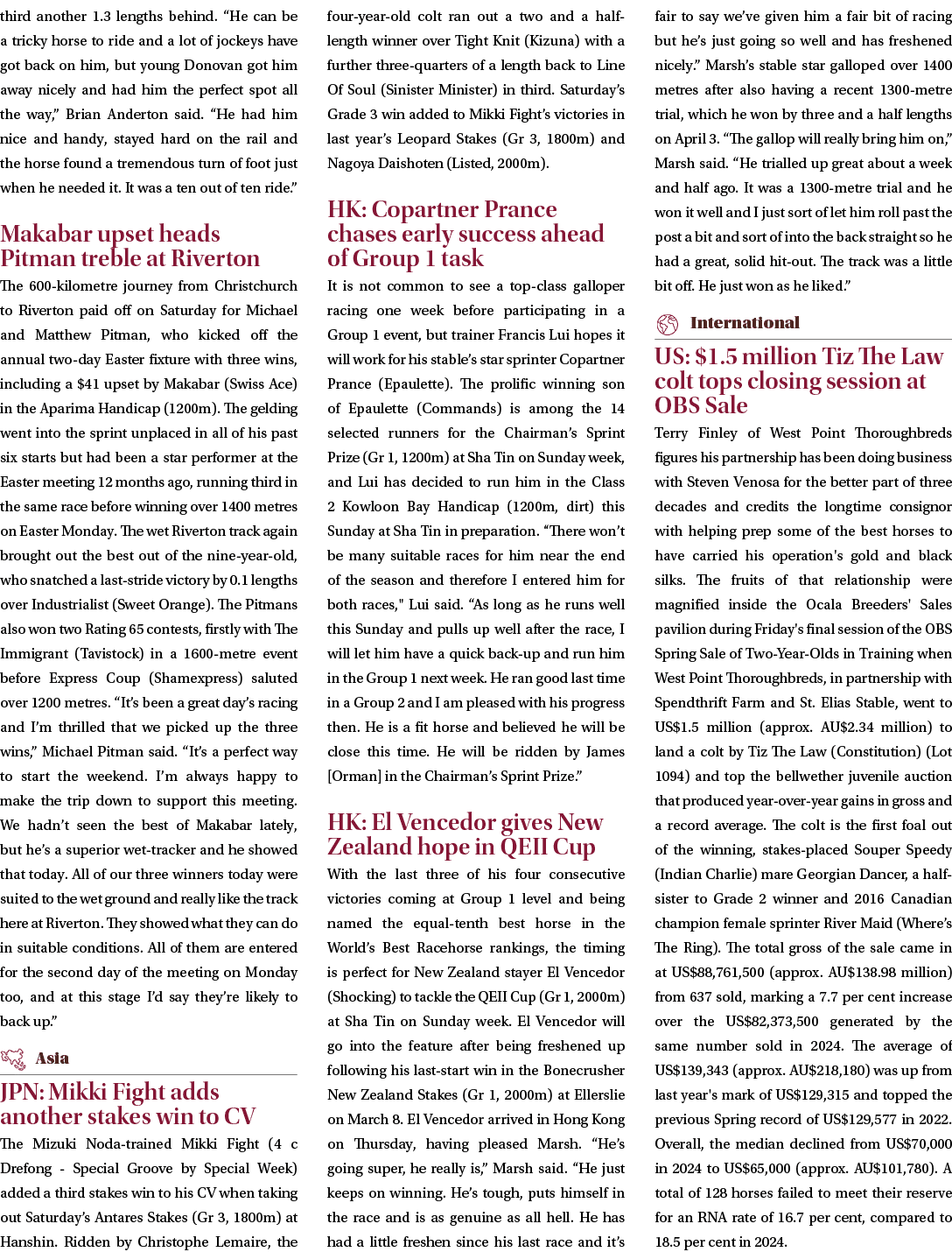 third another 1.3 lengths behind. “He can be a tricky horse to ride and a lot of jockeys have got back on him, but yo...