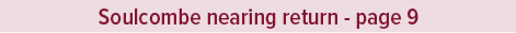 Soulcombe nearing return page 
