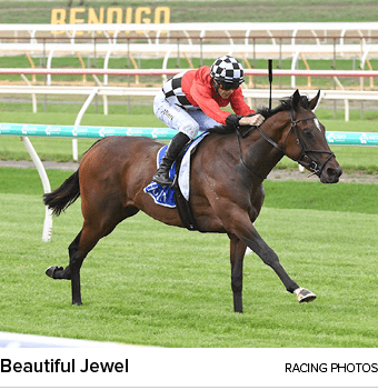 Beautiful Jewel racing photo