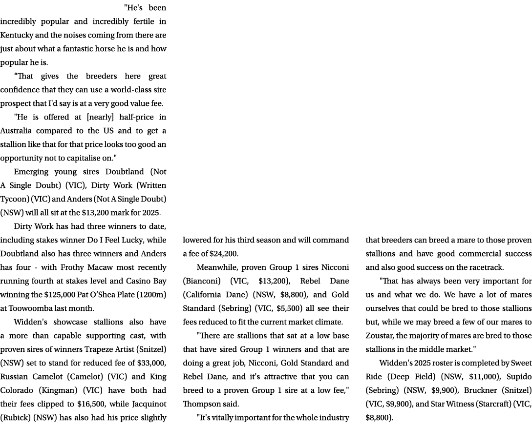 \“He's been incredibly popular and incredibly fertile in Kentucky and the noises coming from there are just about wha...