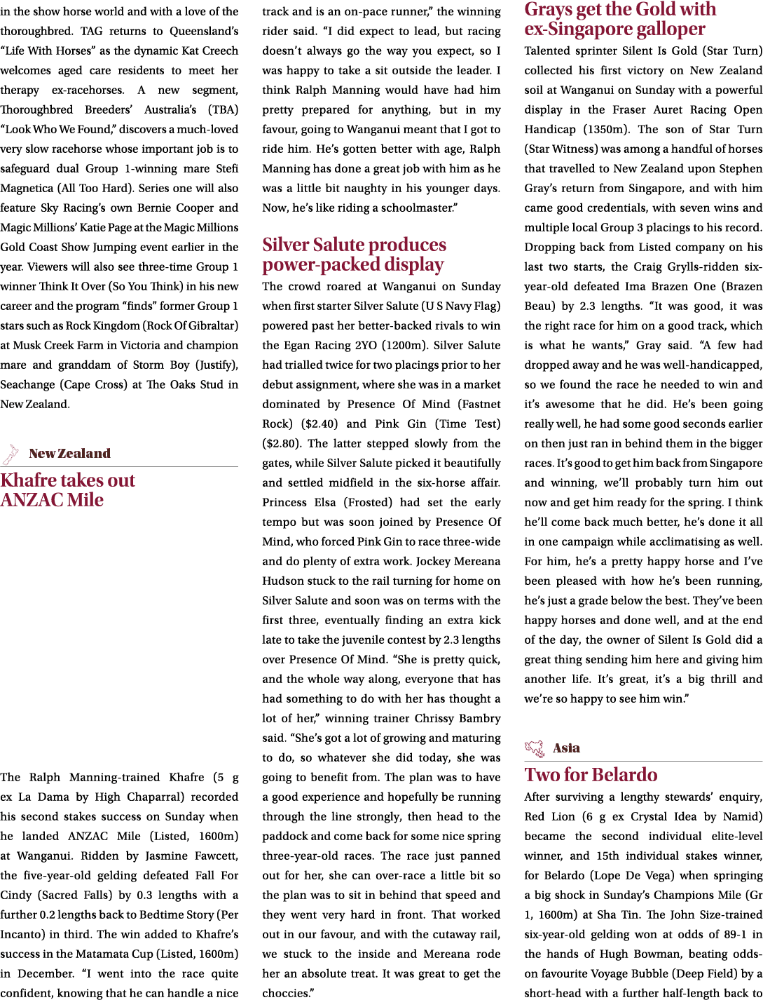 in the show horse world and with a love of the thoroughbred. TAG returns to Queensland’s “Life With Horses” as the dy...