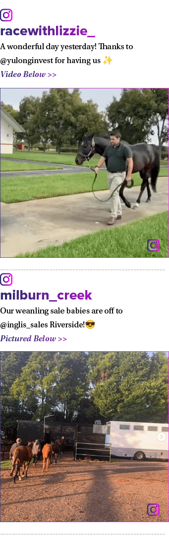 ￼ racewithlizzie_ A wonderful day yesterday! Thanks to @yulonginvest for having us ✨ Video Below   ￼ ￼ milburn_creek...