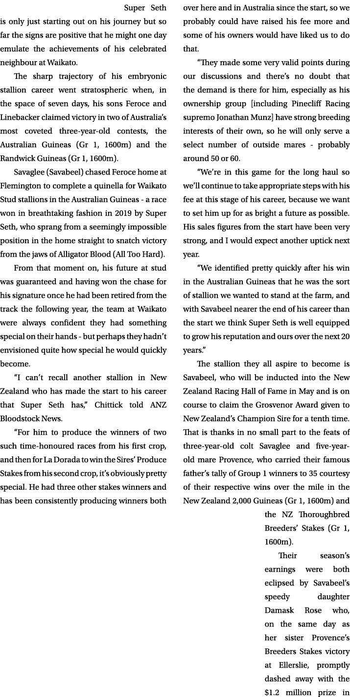 Super Seth is only just starting out on his journey but so far the signs are positive that he might one day emulate t...