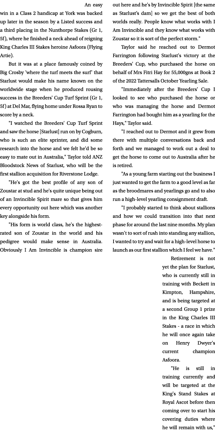  An easy win in a Class 2 handicap at York was backed up later in the season by a Listed success and a third placing ...
