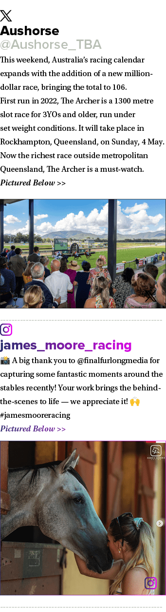 ￼ Aushorse @Aushorse_TBA This weekend, Australia’s racing calendar expands with the addition of a new million dollar ...