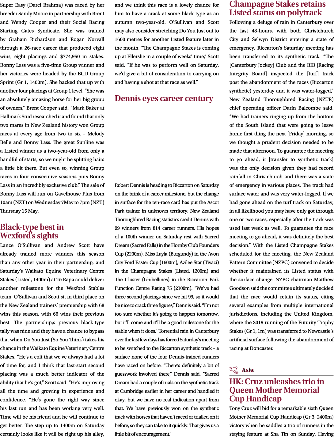Super Easy (Darci Brahma) was raced by her breeder Sandy Moore in partnership with Brent and Wendy Cooper and their S...
