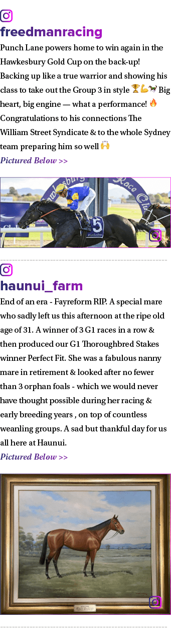 ￼ freedmanracing Punch Lane powers home to win again in the Hawkesbury Gold Cup on the back up! Backing up like a tru...