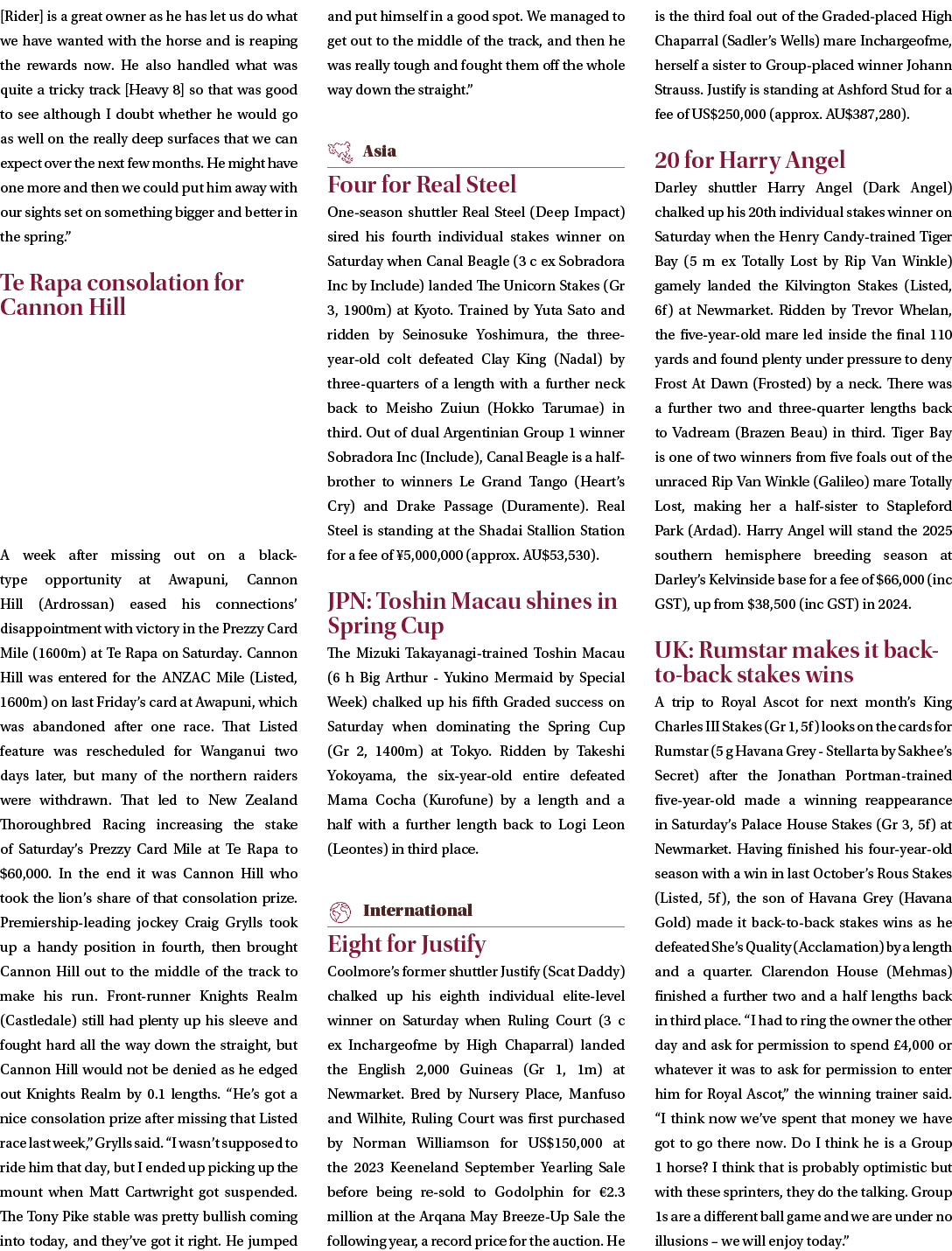 [Rider] is a great owner as he has let us do what we have wanted with the horse and is reaping the rewards now. He al...