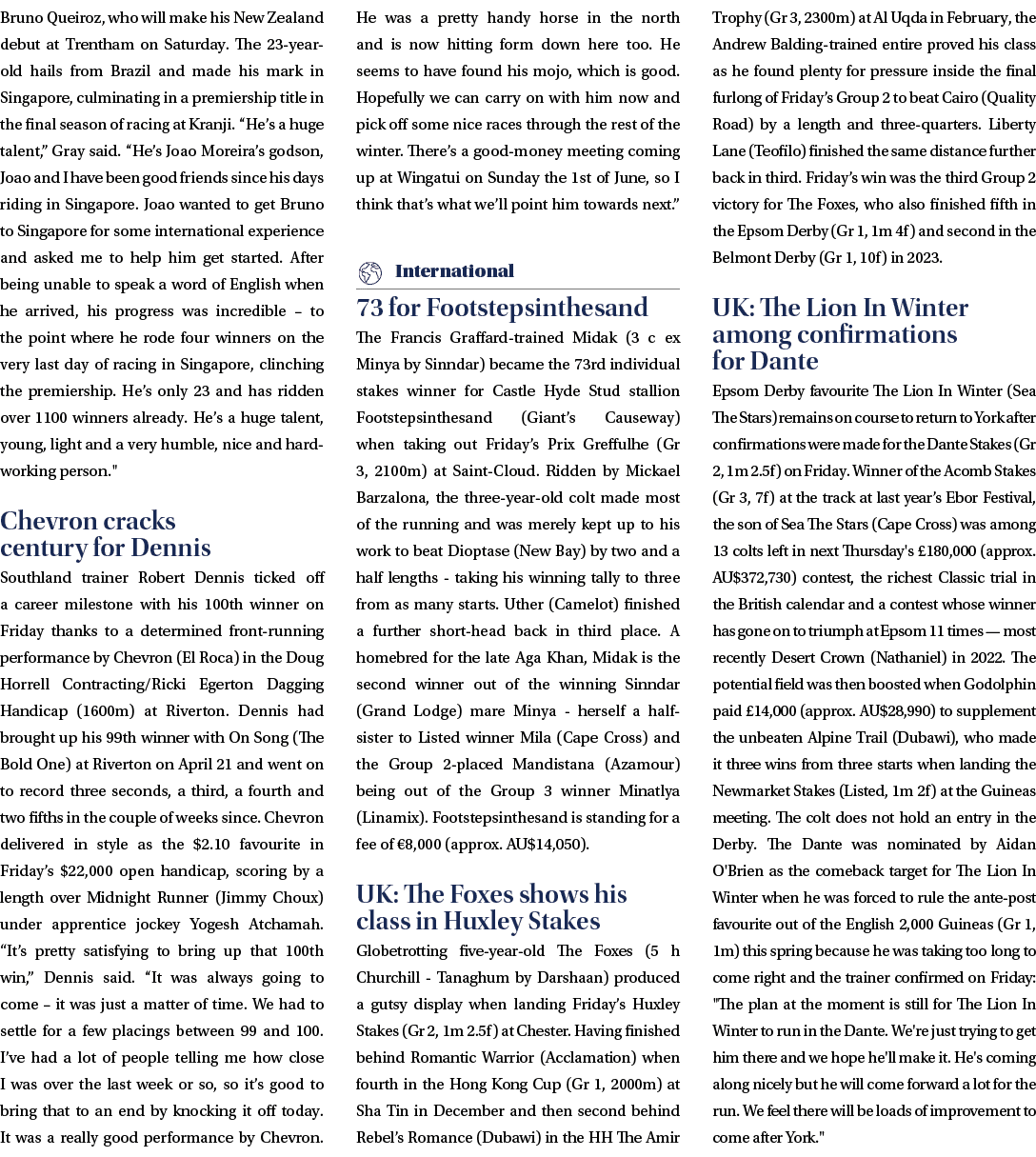 Bruno Queiroz, who will make his New Zealand debut at Trentham on Saturday. The 23 year old hails from Brazil and mad...