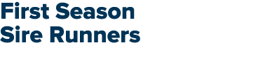 First Season Sire Runners